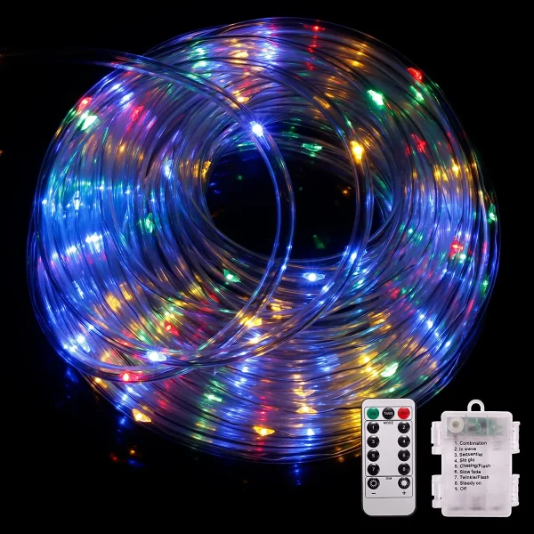 120 LED Multicolor Rope Light 46ft 1 120 LED Multicolor Rope Light 46ft