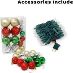 Pre Lit Decorated Christmas Tree 4ft -Holiday Decor Store 4FT DIY Christmas Tree 3 result 600x601 1