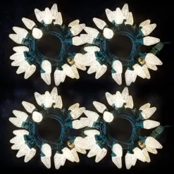 4x25 LED C9 Warm White Led String Lights Fairy 49.54ft 11 4x25 LED C9 Warm White Led String Lights Fairy 49.54ft -Holiday Decor Store 4Pcs 25 LED Christmas String Lights 16 6 600x600 1