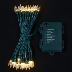 50 LED Clear White Led Christmas Lights 8 50 LED Clear White Led Christmas Lights -Holiday Decor Store 50 Clear LED Green Wire String Lights 3 result 1 600x600 1