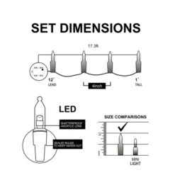 50 LED Clear White Led Christmas Lights 9 50 LED Clear White Led Christmas Lights -Holiday Decor Store 50 Clear LED Green Wire String Lights 4 result 600x600 1