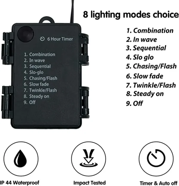 50 LED Artificial Christmas Pre Lit Wreaths 20in 3 50 LED Artificial Christmas Pre Lit Wreaths 20in - Image 3