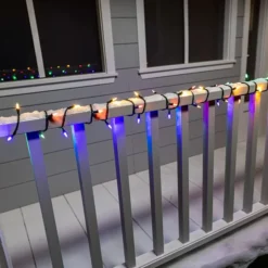 2x100 LED Multicolor Christmas Green Wire String Lights 26.25ft -Holiday Decor Store 52.5 FT 200 Count Christmas Multicolor Green Wire String Lights 7 result 600x600 1