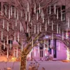 2x 10 Tubes (19.8in) Christmas Meteor Shower Rain Lights, White
