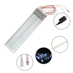 10 Tubes (19.8 In) Christmas Meteor Shower Lights, Blue -Holiday Decor Store 540 LEDs Christmas Meteor Shower Lights Blue 4 result 600x600 1