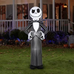 7' Jack Skellington Airblown Inflatable Nightmare Before Christmas Yard Decor