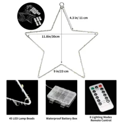 5pcs LED Christmas Window Star Lights 12in -Holiday Decor Store 5pcs LED Christmas Window Star Lights 12in 5 result 600x600 1