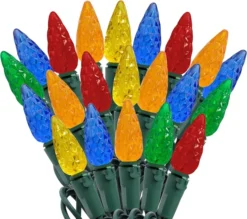 70 LED C6 Multicolor Christmas Light 22.6ft -Holiday Decor Store 70 Count C6 Christmas Light Multicolor 7 result 600x532 1