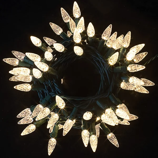 70 LED C6 Christmas String Lights 24.28ft 1 70 LED C6 Christmas String Lights 24.28ft