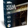 672 LED Color Changing Christmas Icicle Lights 49.6ft