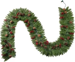 9ft Prelit Garland With 50 Warm White String Lights 8 9ft Prelit Garland With 50 Warm White String Lights -Holiday Decor Store 9 Ft Garland Prelit with 50 Warm White String Lights 3 result 600x498 1