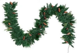 50 Lights Carolina Pine Artificial Garland 9ft -Holiday Decor Store 9 ft Carolina Pine Artificial Garland with 50 Lights amp Decorations 3 result 600x416 1
