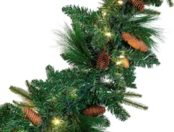 50 Lights Carolina Pine Artificial Garland 9ft -Holiday Decor Store 9 ft Carolina Pine Artificial Garland with 50 Lights amp Decorations 4 result 600x457 1