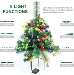2pcs Christmas Tree Pathway Lights Set 24.5in -Holiday Decor Store 91XcnVKmwWL. AC SL1500 1 600x606 1