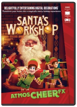Animated Special Effects Santa's Workshop Christmas Projection TV DVD Decor