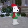 42" Ft Snoopy Ho Ho Ho Santa Airblown Inflatable Peanuts Christmas Yard Decor