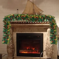 100 LED Prelit Artificial Christmas Garland 9ft -Holiday Decor Store Artificial Garland with100 LED Lights amp Decorations 9ft 1 result 1024x1024 1 600x600 1