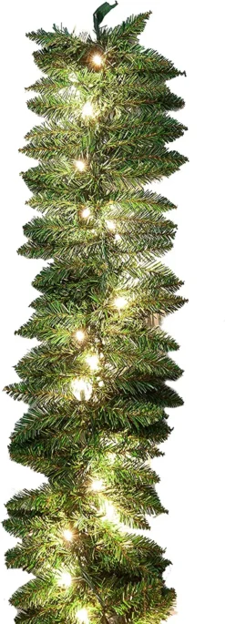 Pre Lit Christmas Garland 9ft 8 Pre Lit Christmas Garland 9ft -Holiday Decor Store Artificial Holiday Garland with 50 Lights 9 ft 3 result