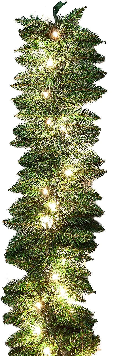 Pre Lit Christmas Garland 9ft 3 Pre Lit Christmas Garland 9ft - Image 3