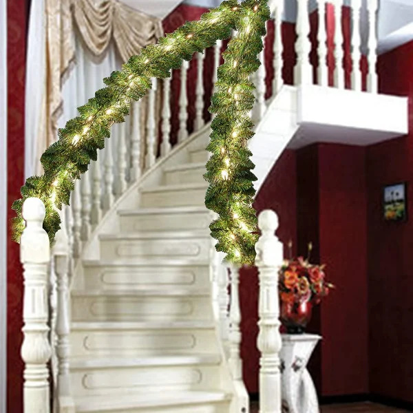 Pre Lit Christmas Garland 9ft 6 Pre Lit Christmas Garland 9ft - Image 6