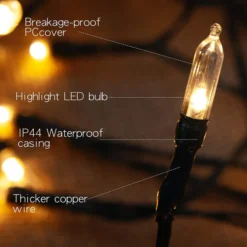 2x50 LED Christmas String Lights 15.8ft 7 2x50 LED Christmas String Lights 15.8ft -Holiday Decor Store Battery Operated String Lights with 50 LED Lights2 Pack 3 result 600x600 1