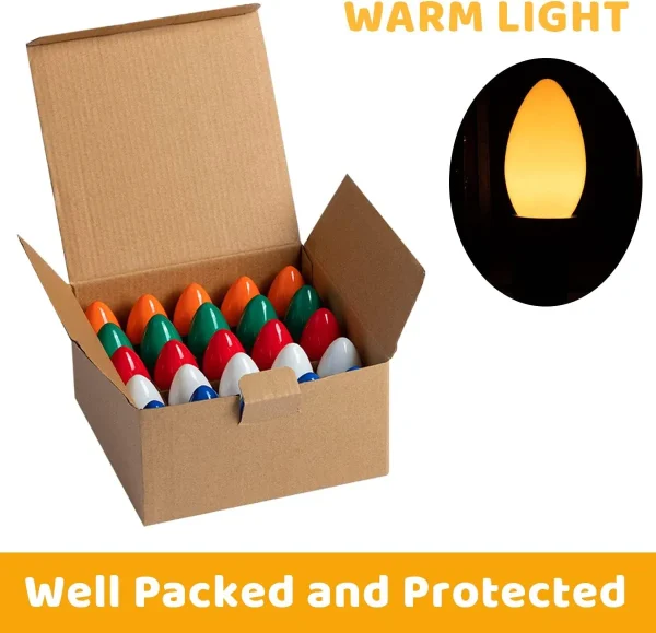 25pcs C9 Multicolor Replacement Bulbs 5 25pcs C9 Multicolor Replacement Bulbs - Image 5