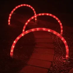 3pcs Candy Cane Arch Pathway Markers Lights 19.9in -Holiday Decor Store Candy Cane Arch Pathway Markers Lights 5 600x600 1