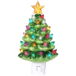 Ceramic Christmas Tree Night Light Decoration