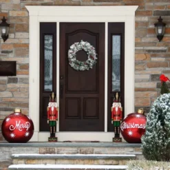 Artificial Christmas Wreaths Flocked With LED Lights 24in -Holiday Decor Store Christmas Wreath Flocked with LED Lights 24in 7 result 600x600 1