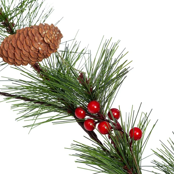 Holiday Garland With Decorations 6ft 3 Holiday Garland With Decorations 6ft - Image 3