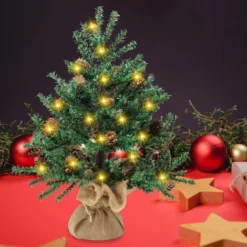 Mini Christmas Tree With Pine Cones