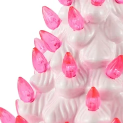 9in Ceramic Pink Tabletop Christmas Tree Prelit -Holiday Decor Store Pink Ceramic Christmas Tree 9in 5 result 1 600x600 1