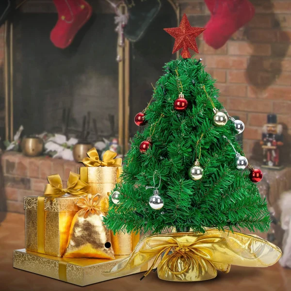 50 LED Pre Lit Tabletop Christmas Tree 23in 3 50 LED Pre Lit Tabletop Christmas Tree 23in - Image 3