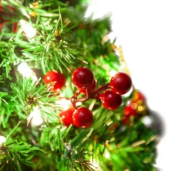 Mini Artificial Tabletop Christmas Tree Kit 23in -Holiday Decor Store Prelit Table top Christmas tree with DIY Kits Red 23in 3 result 600x600 1