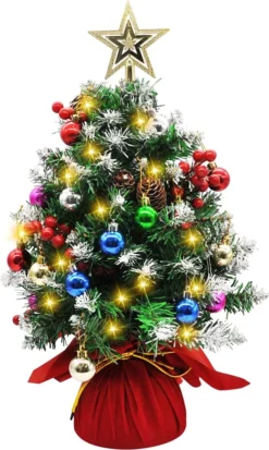 Prelit Snow Flocked Artificial Christmas Tree 21in 11 Prelit Snow Flocked Artificial Christmas Tree 21in -Holiday Decor Store Prelit Tabletop Christmas Tree 24in 5 result 600x1004 1