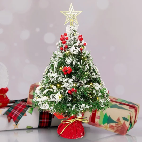 Prelit LED Artificial Mini Christmas Tree 1 Prelit LED Artificial Mini Christmas Tree