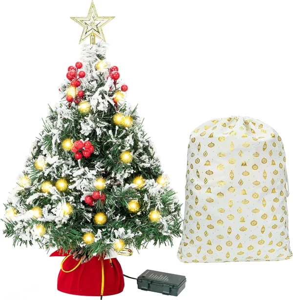 Prelit LED Artificial Mini Christmas Tree 2 Prelit LED Artificial Mini Christmas Tree - Image 2