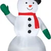 83.9" Tall Lighted Snowman Air Blown Airblown Inflatable Christmas Yard Decor Decoration
