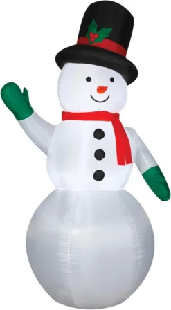 83.9" Tall Lighted Snowman Air Blown Airblown Inflatable Christmas Yard Decor Decoration