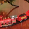 4 Piece Winter Express Christmas Head Light Tree Train Set Track Decor