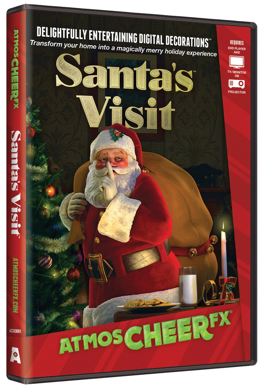 Animated Special Effects Santa's Visit Christmas Projection TV DVD Decor 1 Animated Special Effects Santa's Visit Christmas Projection TV DVD Decor