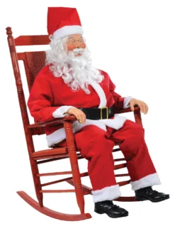 Life Size Animated Rocking Chair Santa Claus Christmas Decor Decoration Prop