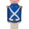 42" Vintage Reproduction Toy Soldier Blue Blow Mold Lights Christmas Decor Decoration Prop