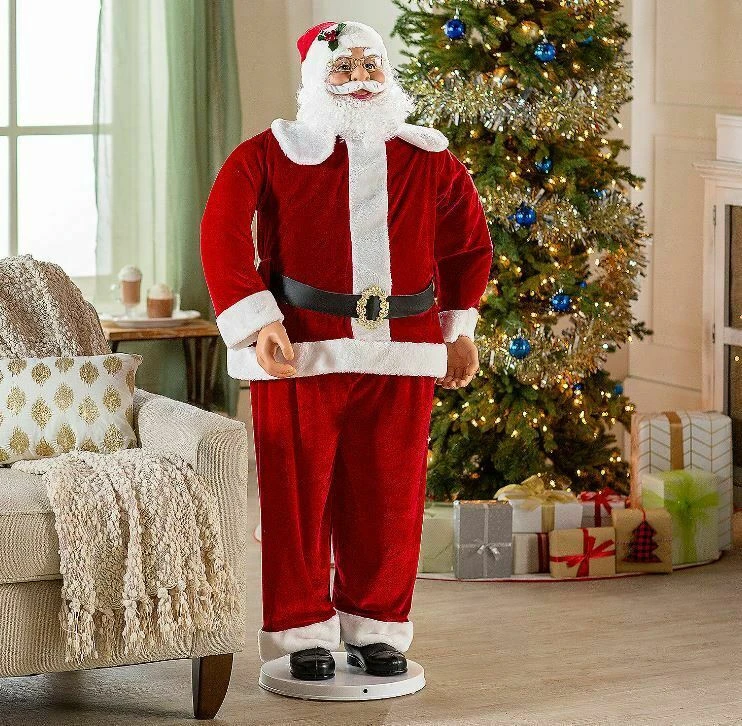 Life Size 5' Animated Dancing Santa Claus Christmas Holiday Decoration Prop 1 Life Size 5' Animated Dancing Santa Claus Christmas Holiday Decoration Prop