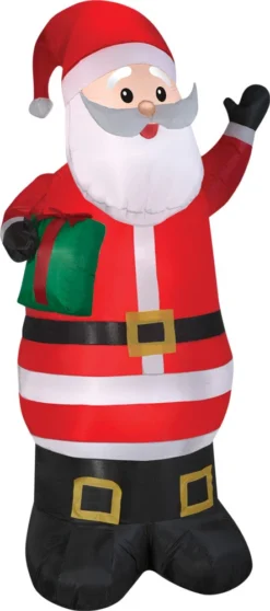 78" Tall Lighted Santa Claus W/ Present Air Blown Airblown Inflatable Christmas Yard Decor Decoration