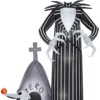 108" Tall Lighted Jack Skellington And Zero Giant Air Blown Airblown Inflatable Nightmare Before Christmas Yard Decor Outdoor Decoration