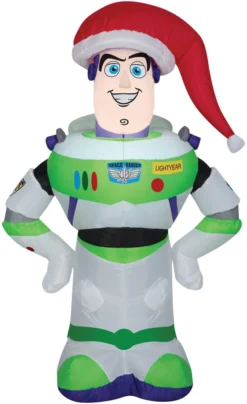 42" Tall Lighted Air Blown Airblown Buzz Lightyear Toy Story Inflatable Christmas Yard Decor Outdoor Decoration