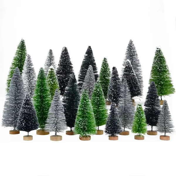 Holiday Decor Store -Holiday Decor Store 24Pcs Artificial Mini Christmas Trees 1 result 600x600 1